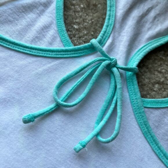 Justice White and Light Gray Racerback Graphic Tank Tops Set of 2 Size: 16 - Picture 11 of 15